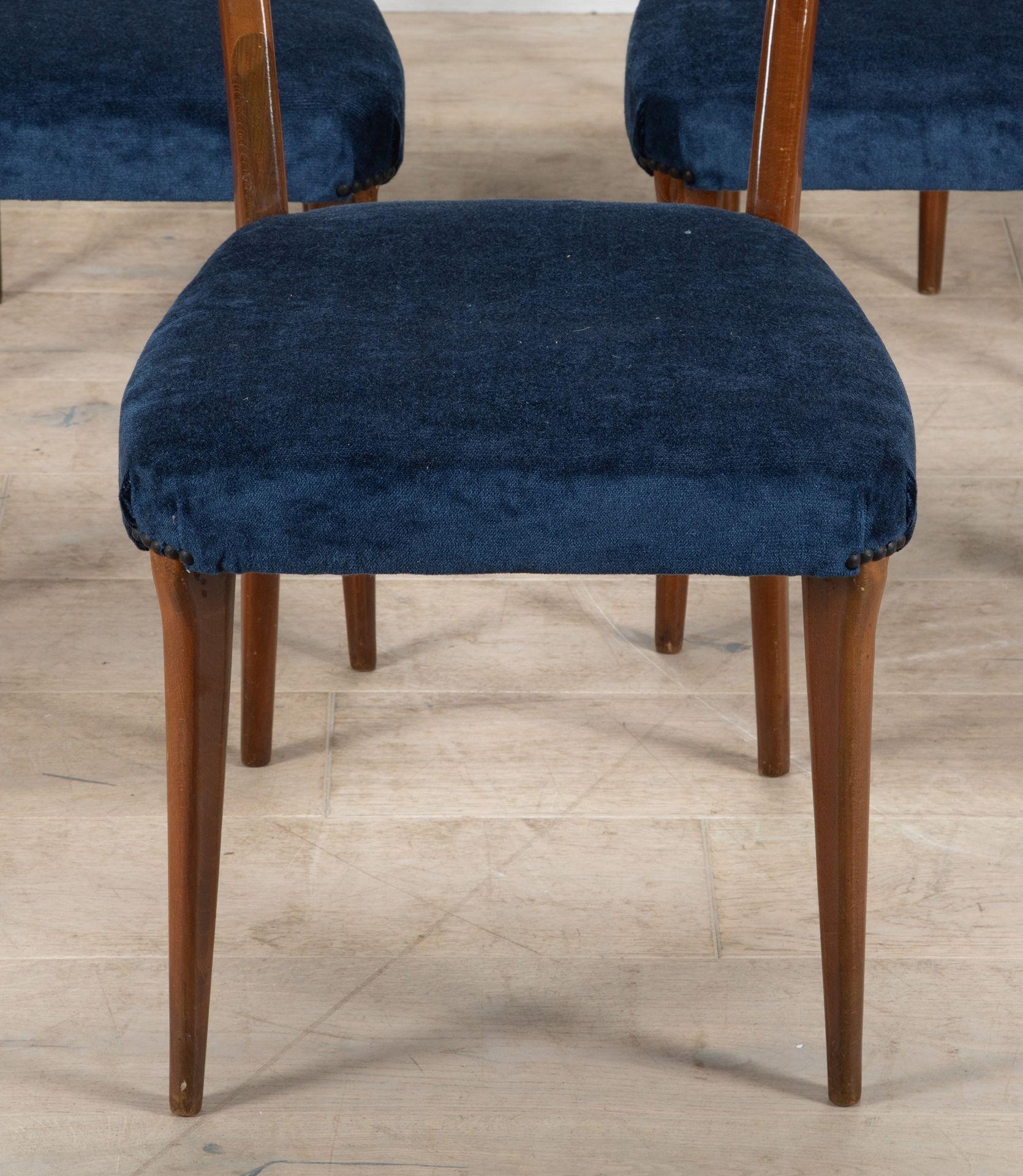 Mid-Century moderno Set di sei sedie da pranzo del XX secolo di Vittorio Dassi in vendita