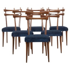 Set of Six 20th Century Dining Chairs by Vittorio Dassi