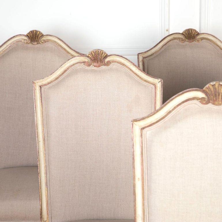 Set of Six 20th Century French Dining Chairs 1