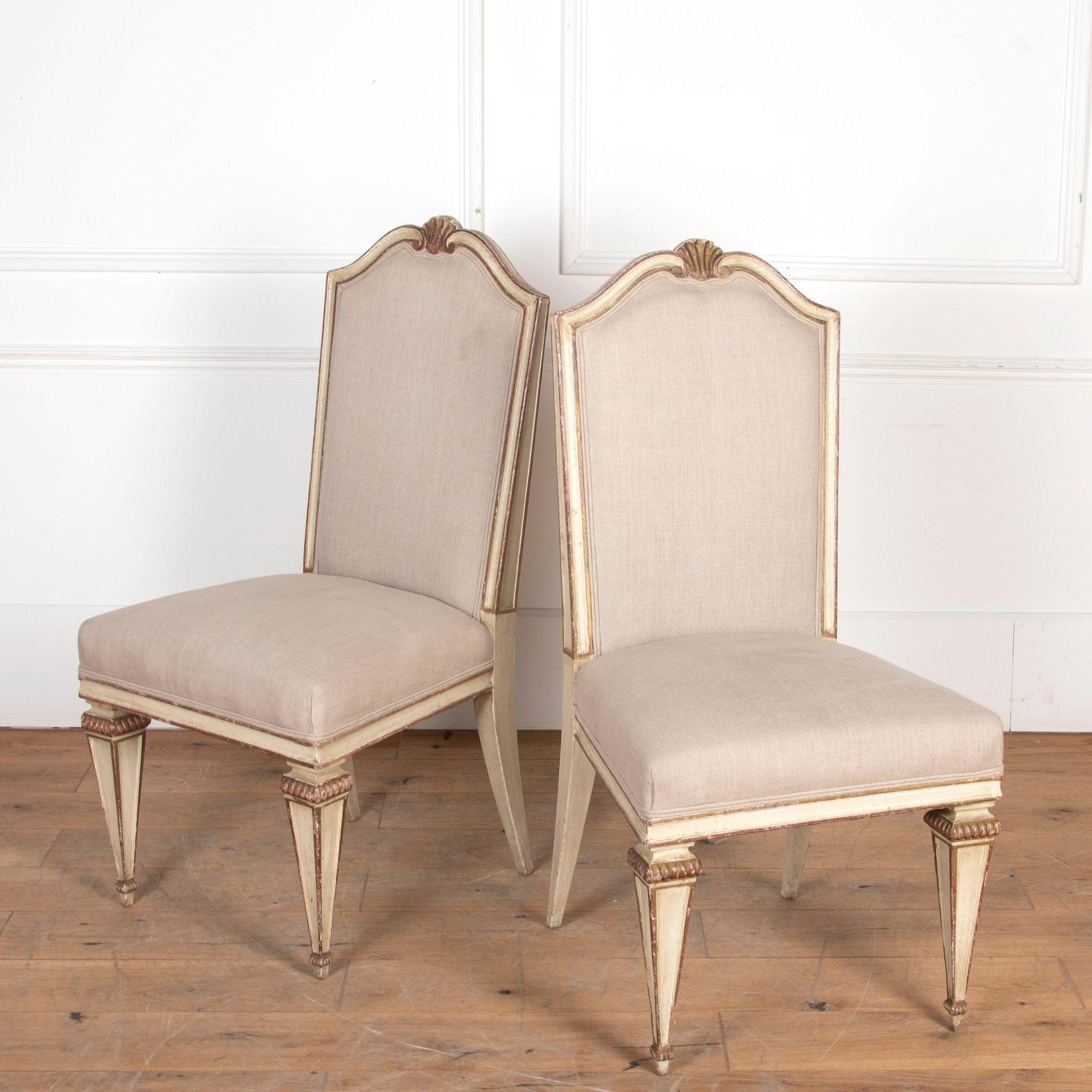Set of Six 20th Century French Dining Chairs For Sale 1