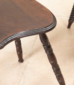 Set of Six 20th Century French Folk Art Chairs