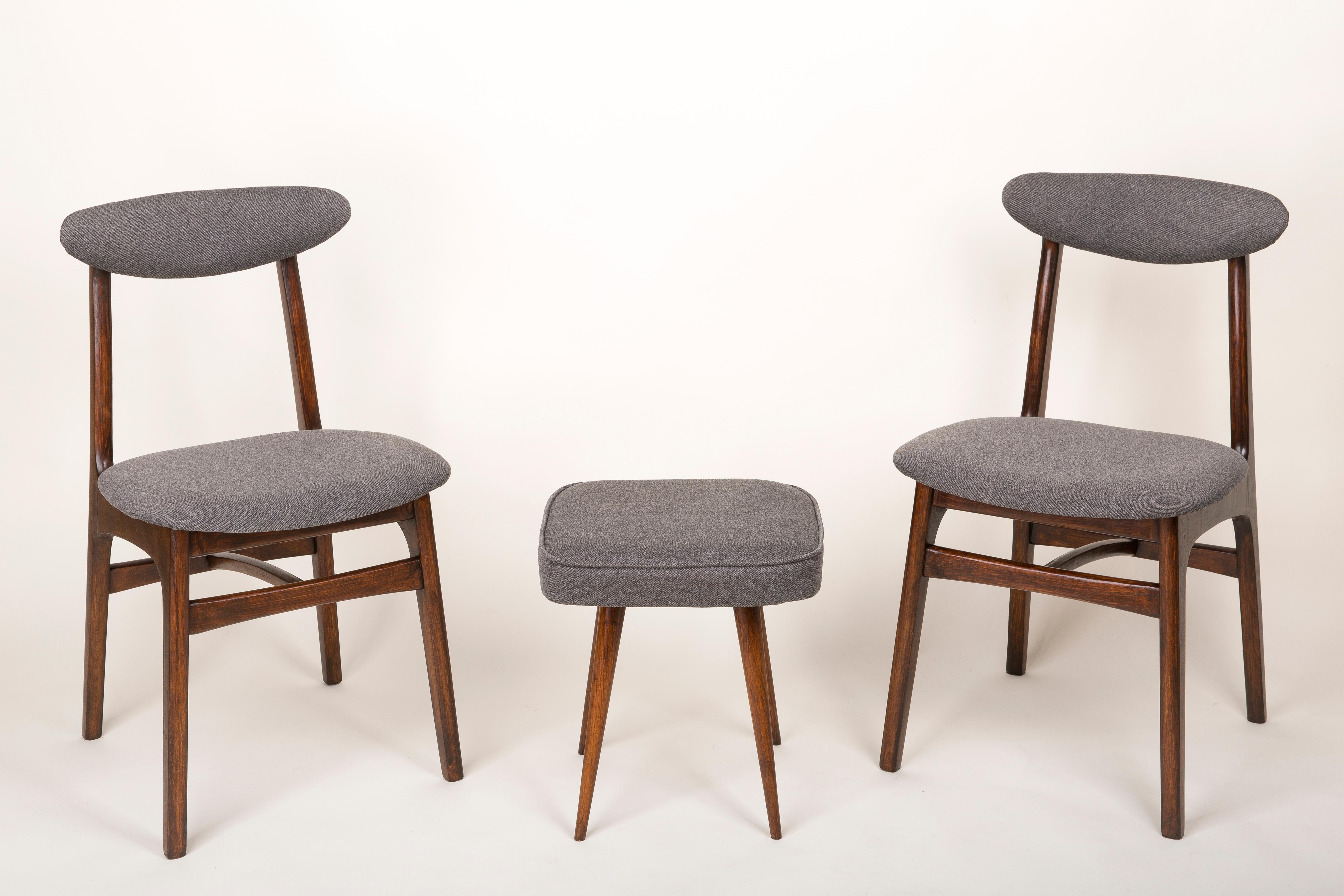 Polish Set of Six 20th Century Rajmund Halas Chairs, Europe, 1960s For Sale