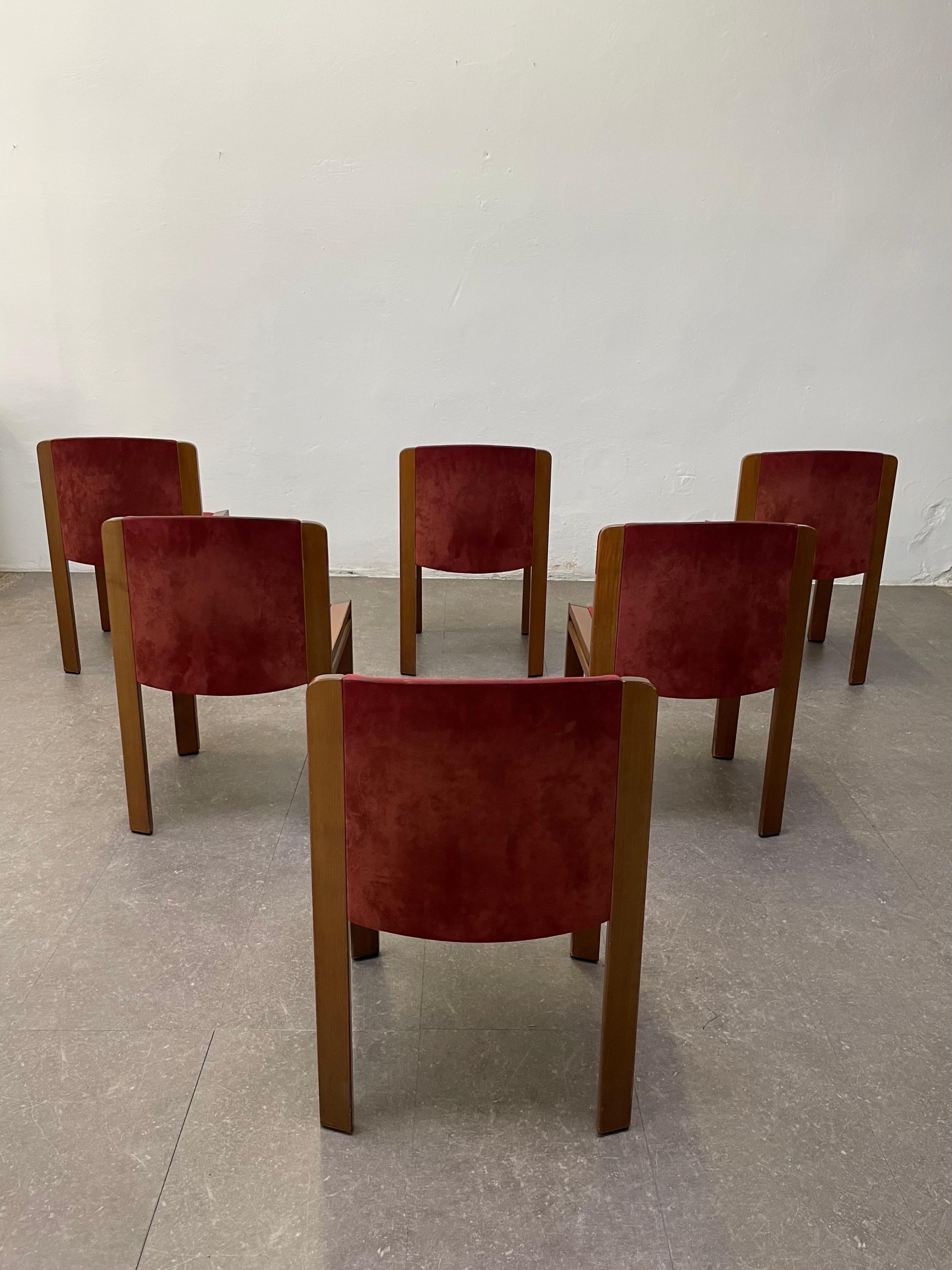 Set of Six '300' Dining Chairs by Joe Colombo for Pozzi, 1960s 3