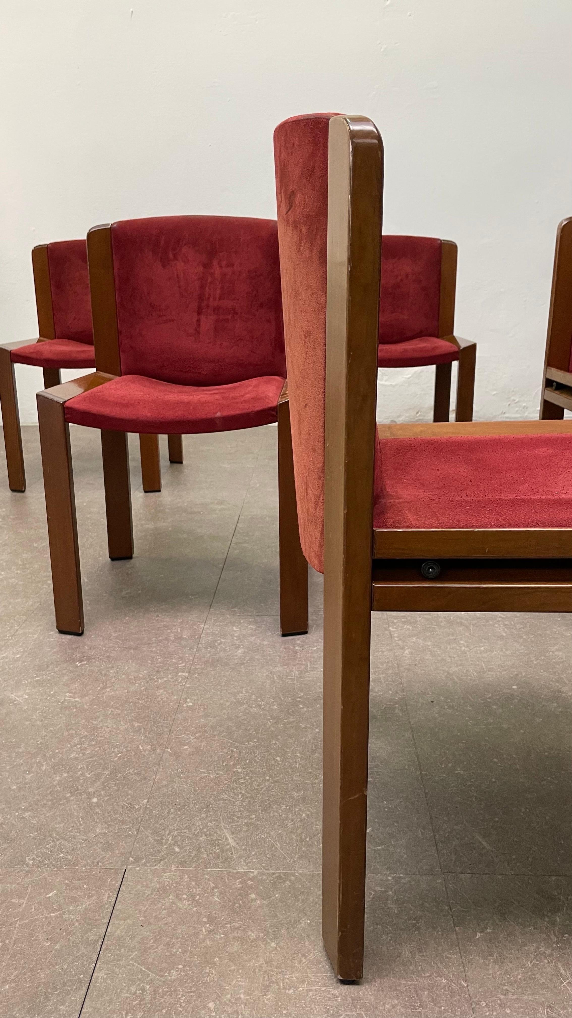 Set of Six '300' Dining Chairs by Joe Colombo for Pozzi, 1960s In Good Condition In Brescia , Brescia