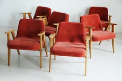 Set of Six 366 Armchair, Jozef Chierowski, 1960s