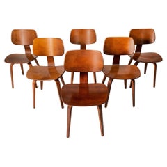 Set of Six (6) Bentwood Dining Chairs / Side Chairs by Thonet, c. 1960s