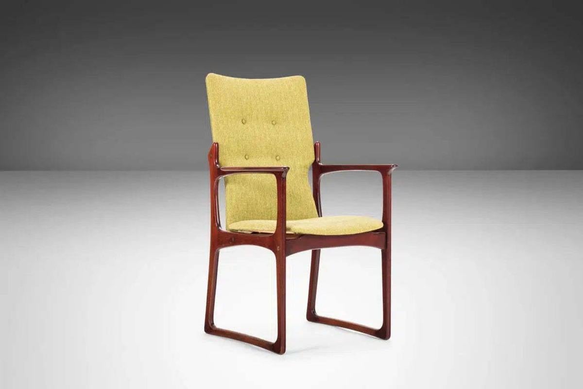 Set of 6Danish Modern Model VS 231 Dining Chairs by Vamdrup, Denmark, c. 1960's In Good Condition In Deland, FL
