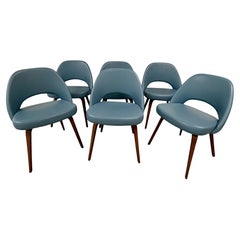 Set of Six (6) Eero Saarinen Executive Armless Chairs for Knoll
