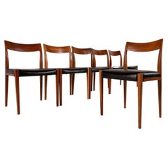 Set of Six (6) Restored "Kontiki" Dining Chairs by Yngve Ekstrom for Troeds, 70s