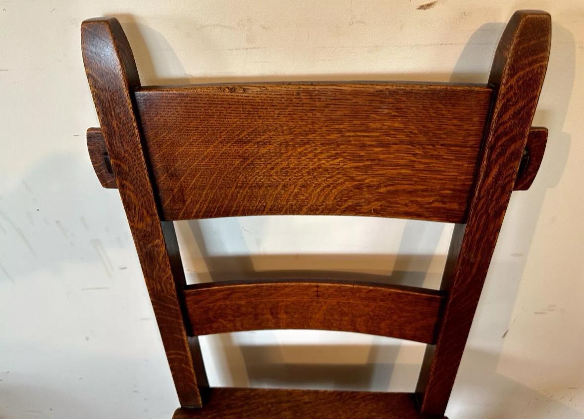Juego De (6) Sillas De Comedor Gustav Stickley 