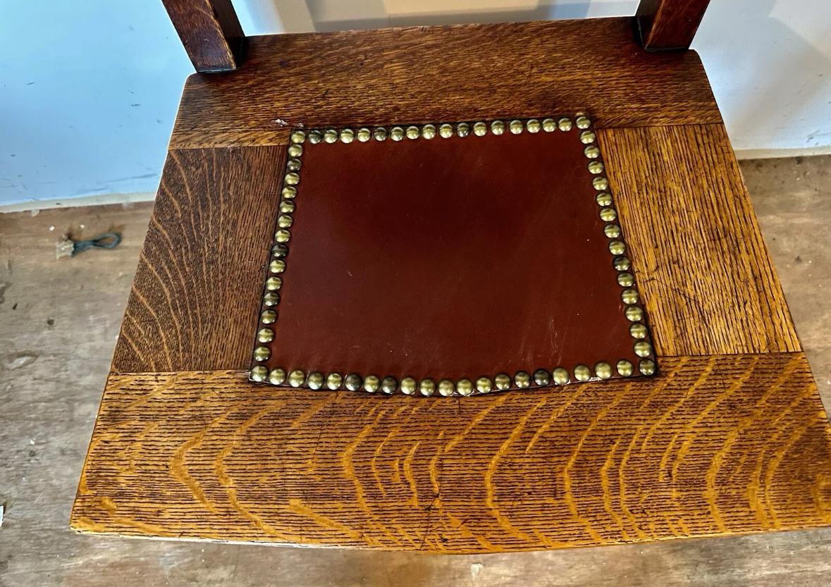 Juego De (6) Sillas De Comedor Gustav Stickley 