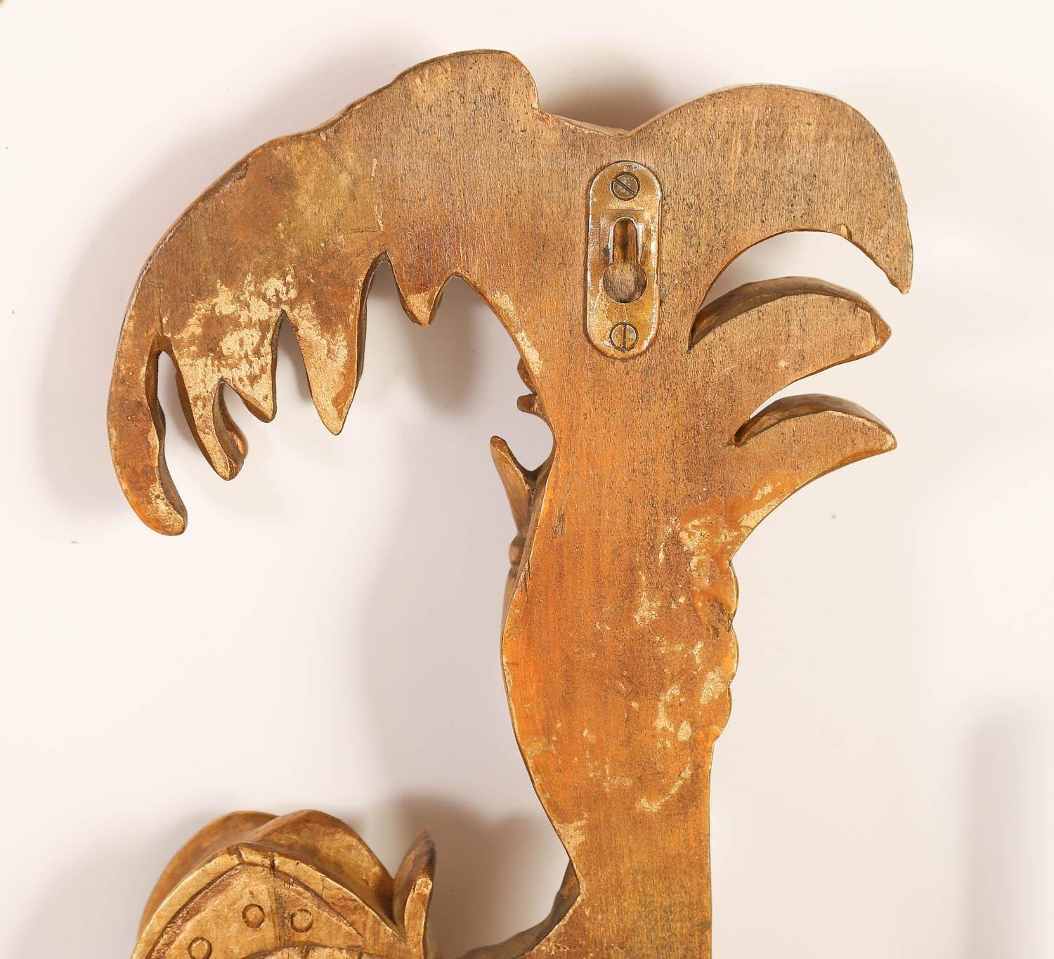 Satz von sechs (6) Mitte des Jahrhunderts venezianischen italienischen geschnitzten Giltwood Monkey Form Sconces im Angebot 4