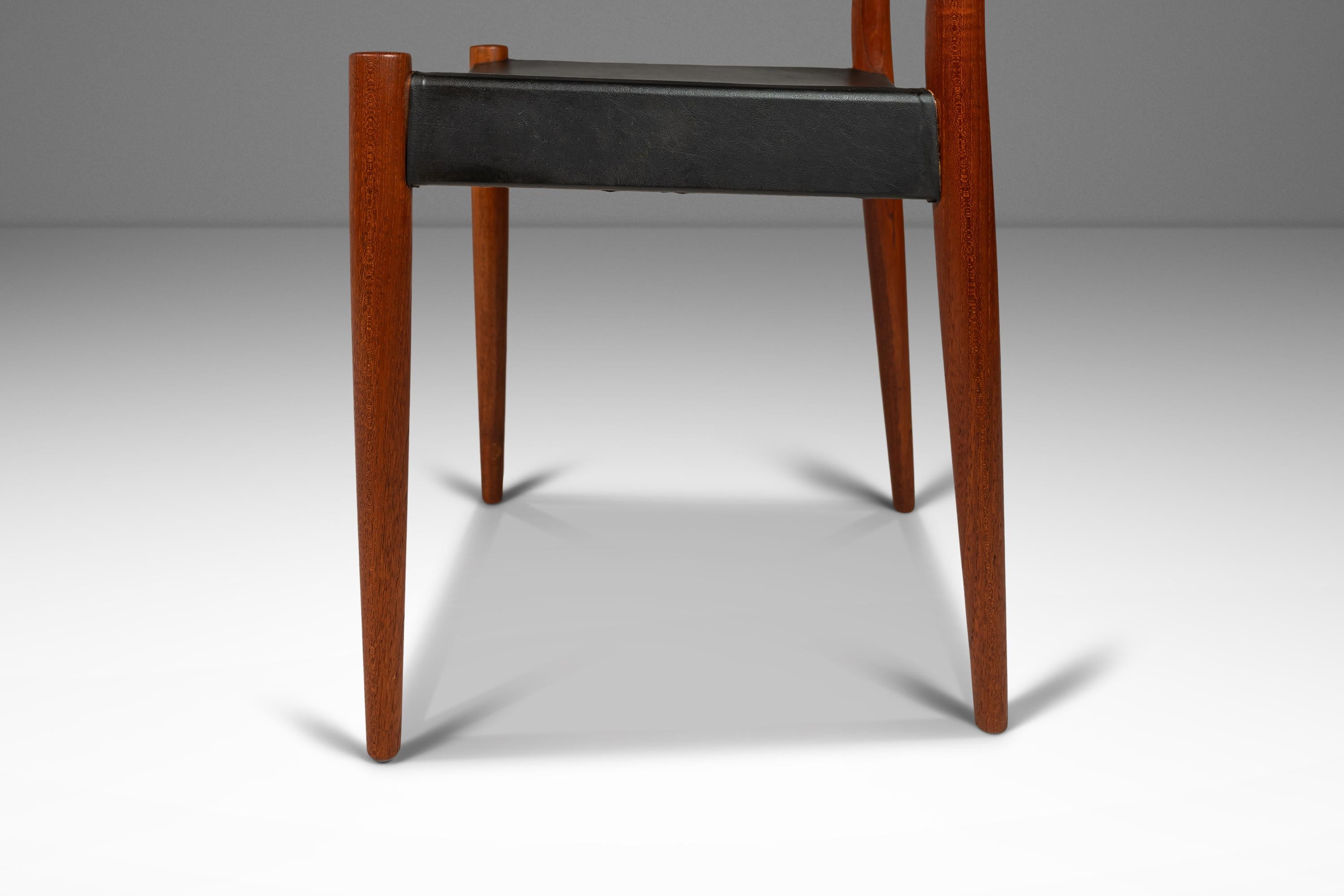 Satz von sechs (6) Modell Mk 310 Esszimmerstühlen von Arne Hovmand-Olsen, Dänemark, 1960er Jahre (Mitte des 20. Jahrhunderts)