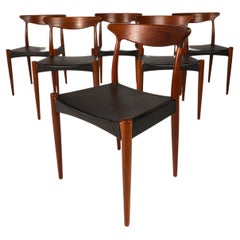 Set of Six (6) Model Mk 310 Dining Chairs by Arne Hovmand-Olsen, Denmark, 1960s