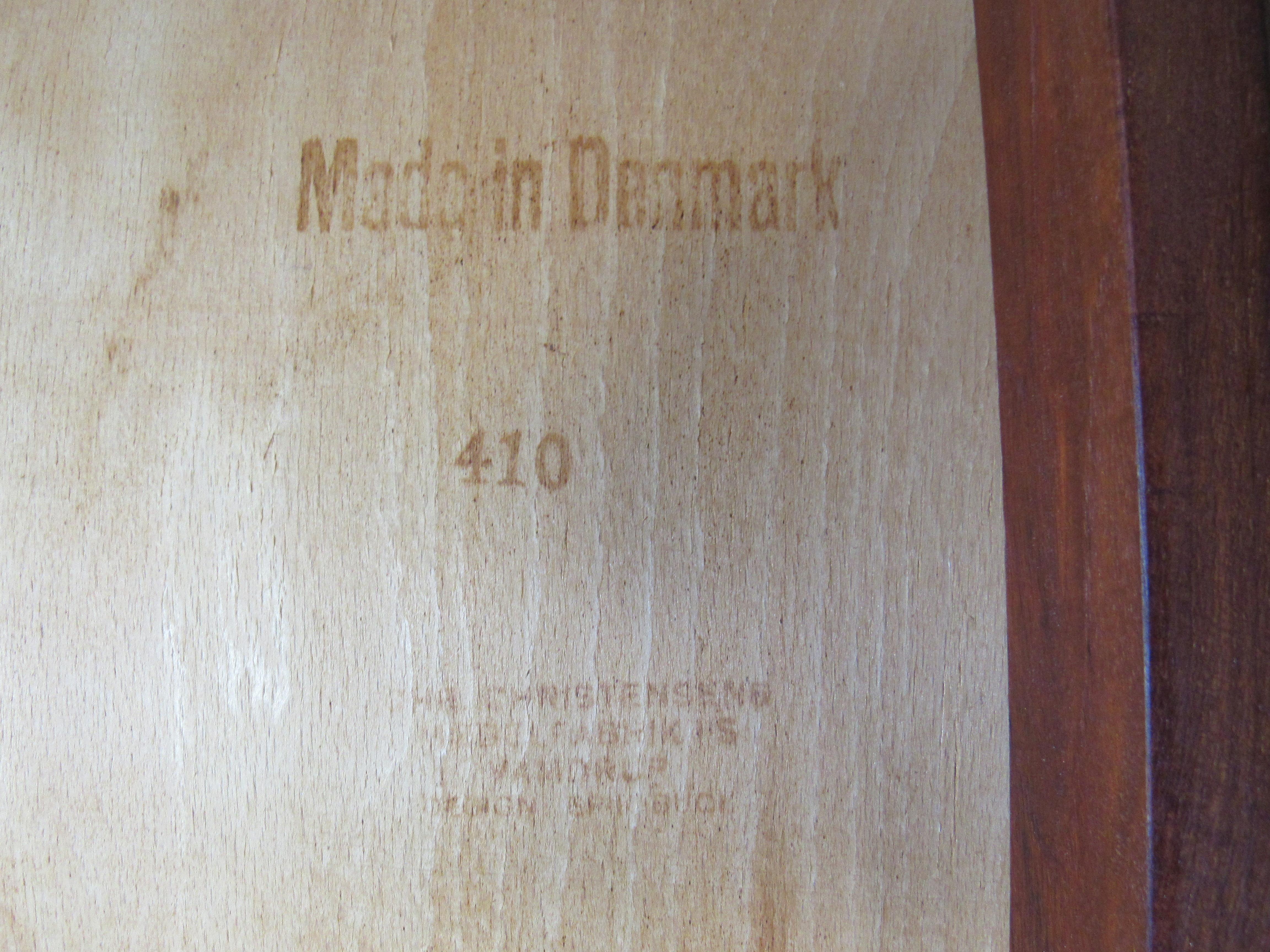 Set of Six '6' Rare Midcentury, Danish Modern Teak Dining Chairs by Erik Buck 8