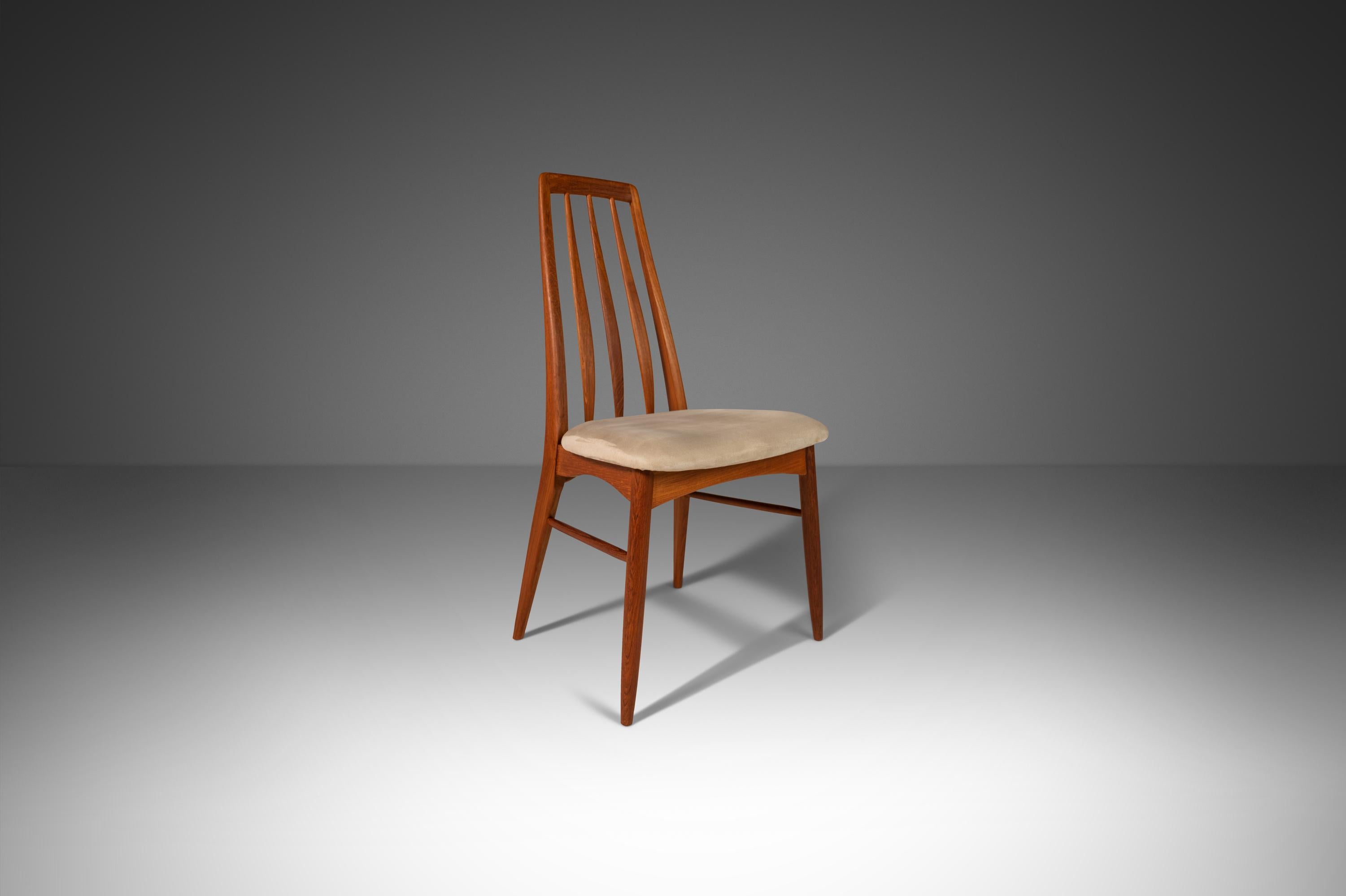 Set of Six (6) Teak Eva Dining Chairs by Niels Koefoed for Koefoeds Hornslet 60s 7