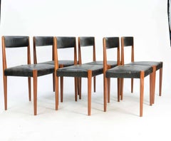 Set of Six Aage Schmidt Christensen for Fritz Hansen Dining Chairs