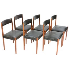 Set of Six Aage Schmidt Christensen for Fritz Hansen Dining Chairs