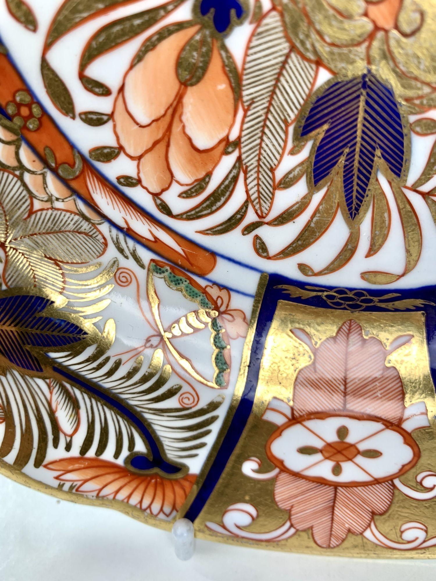 Set of Six Admiral Nelson Pattern Plates English Imari by Coalport Circa 1815 5
