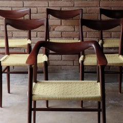 Set of Six Adolf Relling and Rolf Rastad Dining Chairs