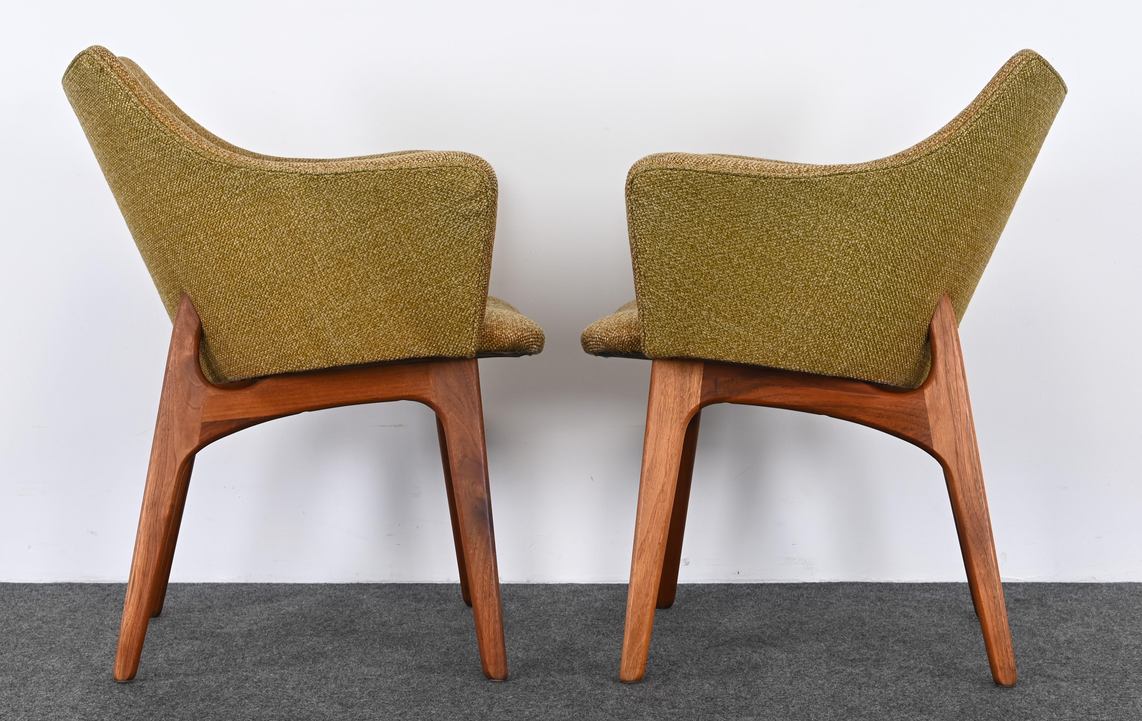 Set of Six Adrian Pearsall Dining Chairs Model 2418-C and 2416-C, 1960s 5