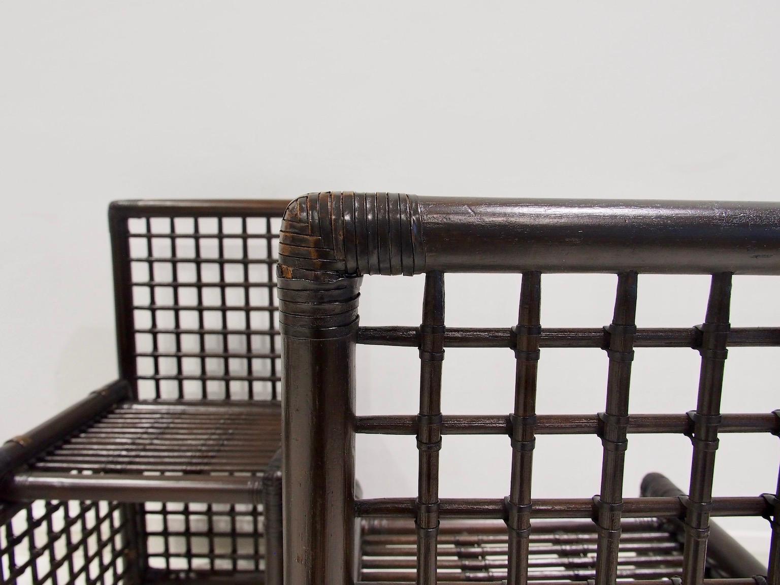 Set di sei sedie in bambù e rattan Afra & Tobia Scarpa in vendita 7