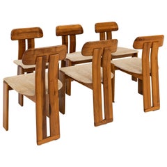Set of six Afra and Tobia Scarpa chairs