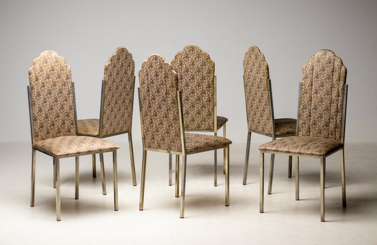 Set of Six Alain Delon Dining Room Chairs For Sale 2