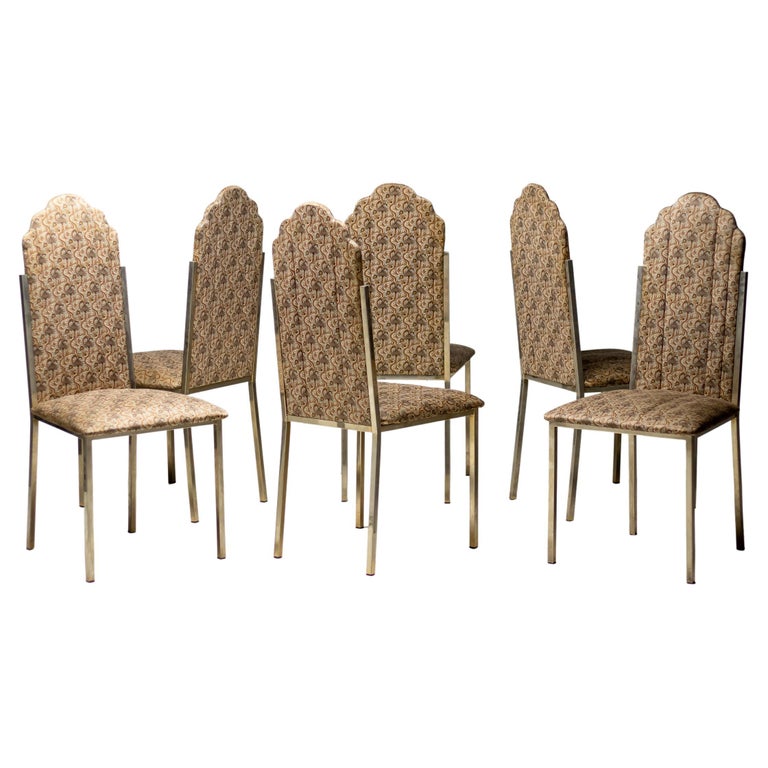 Set of Six Alain Delon Dining Room Chairs For Sale