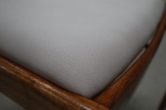 Set of six Alfred Hendrickx Model 500 dining chairs in Rosewood, Belgium 1958