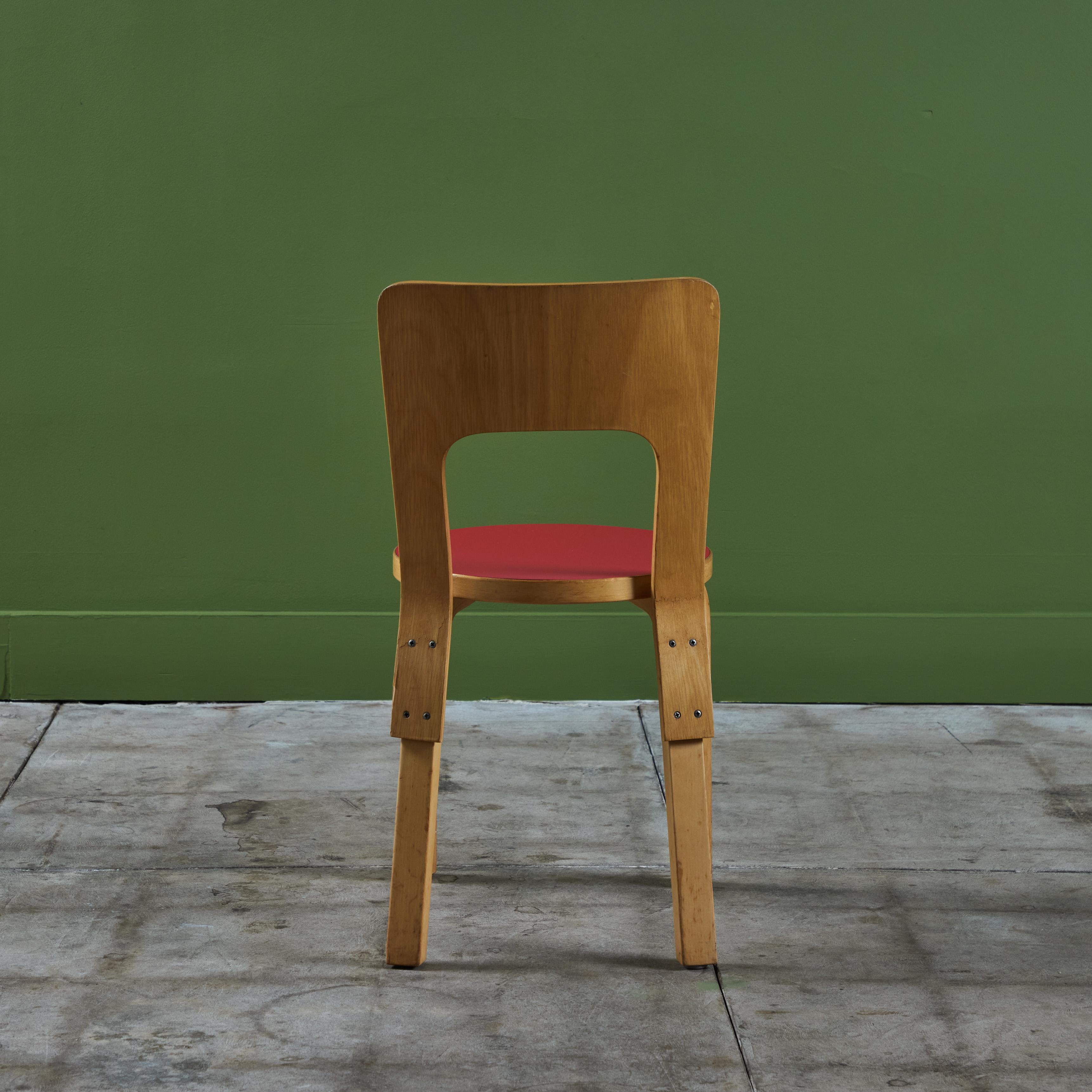 Set of Six Alvar Aalto Model 66 Dining Chairs for Artek For Sale 3
