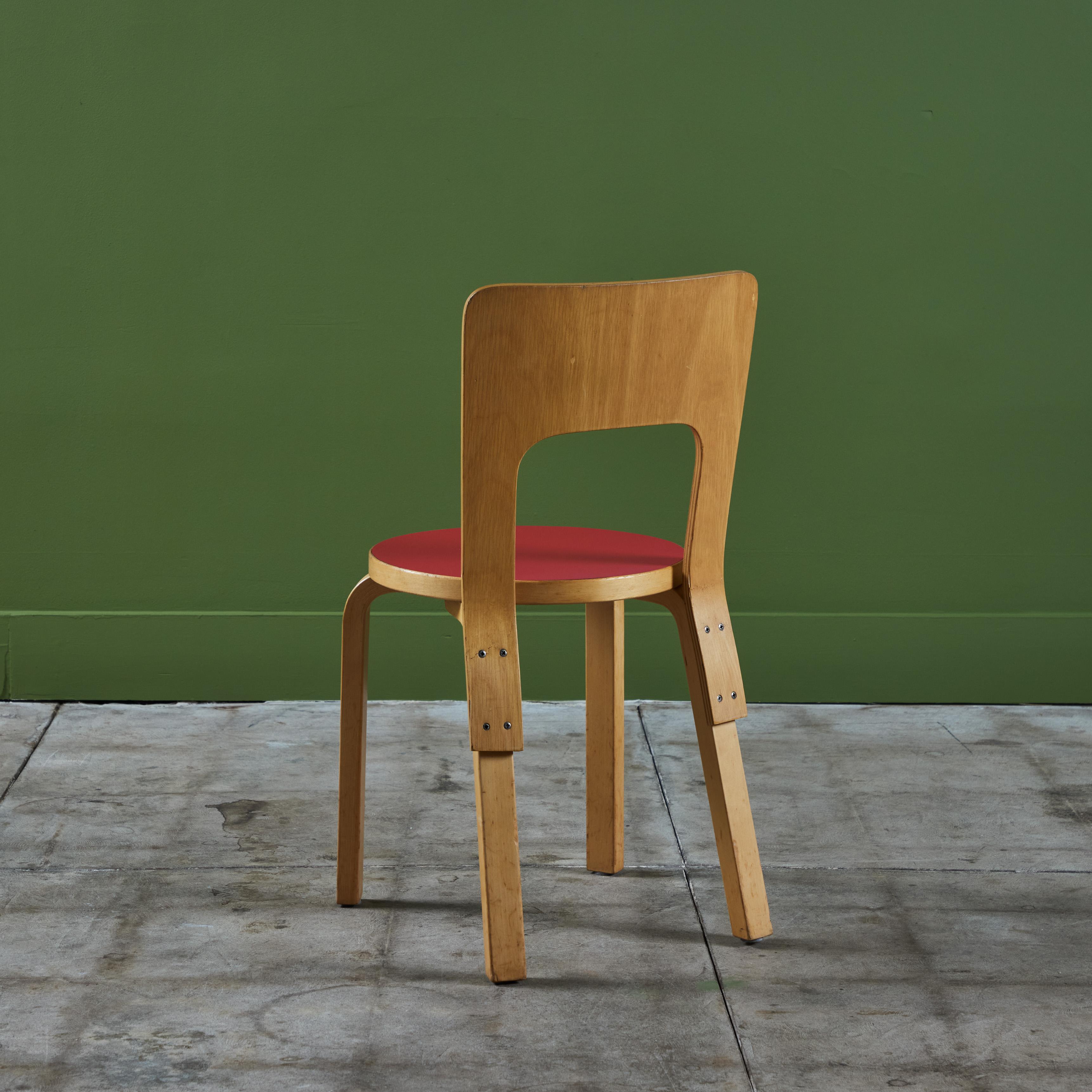 Set of Six Alvar Aalto Model 66 Dining Chairs for Artek For Sale 1