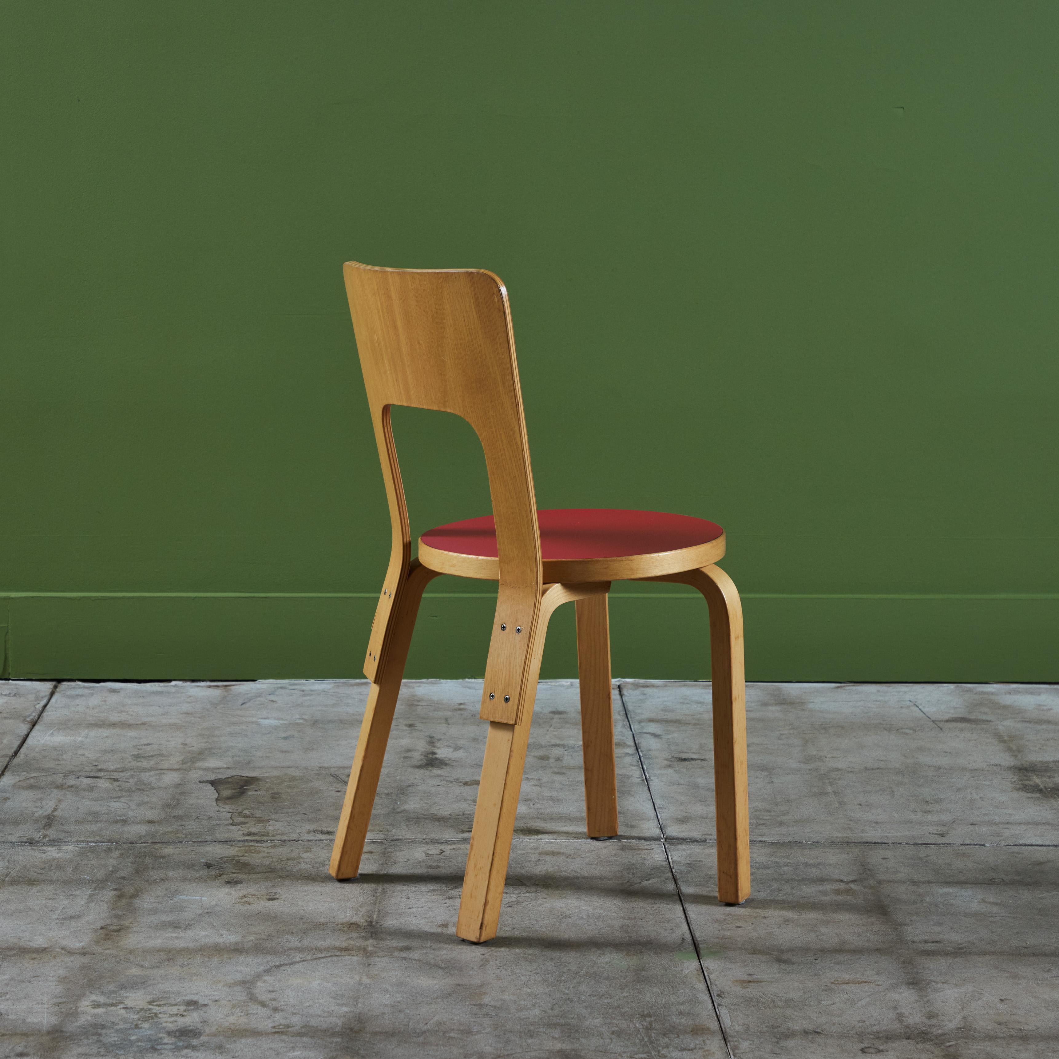 Set of Six Alvar Aalto Model 66 Dining Chairs for Artek For Sale 2