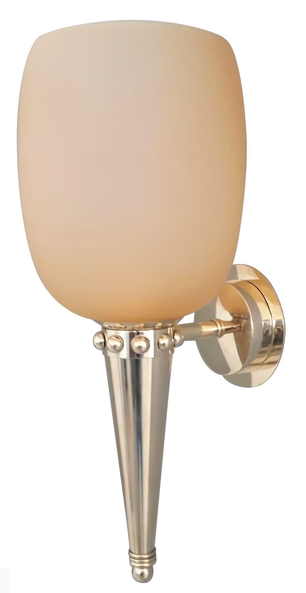 Ensemble de six appliques torchères en verre de Murano de couleur ambre, par Barovier&Toso. Italie, années 1950. Bon état - En vente à Los Angeles, CA