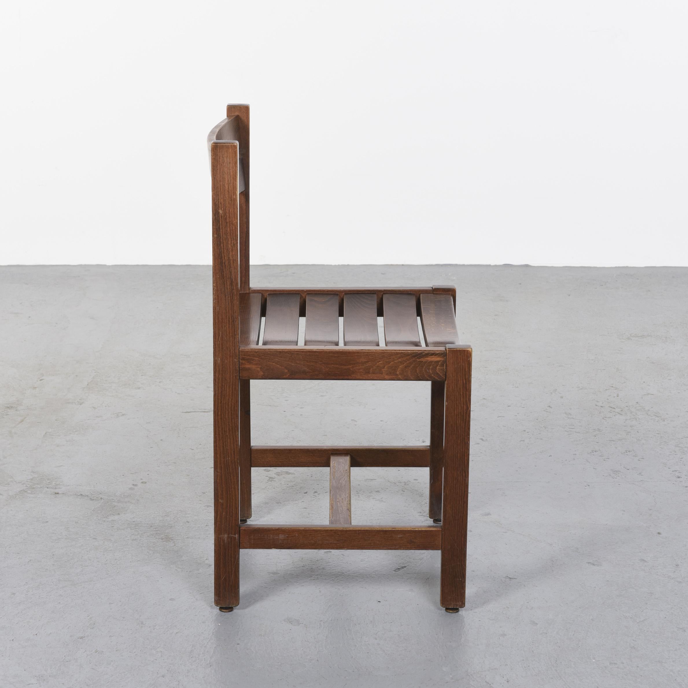 Mid-20th Century Set of Six Mahogany Chairs by André Sornay, circa 1960 For Sale