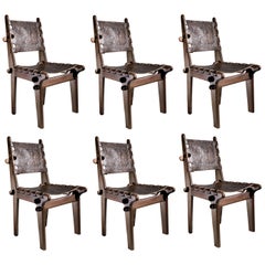 Set of Six Angel Pazmino for Muebles De Estilo Midcentury Dining Chairs, 1960