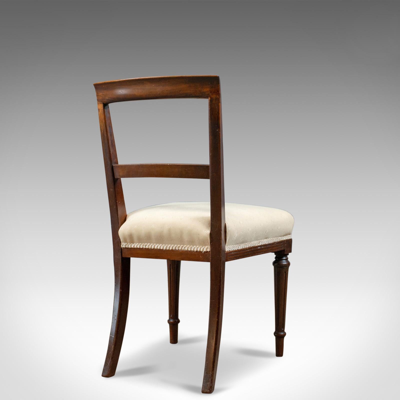 19th Century Set of Six Antique Dining Chairs, English, Victorian, Mahogany, Shoolbred