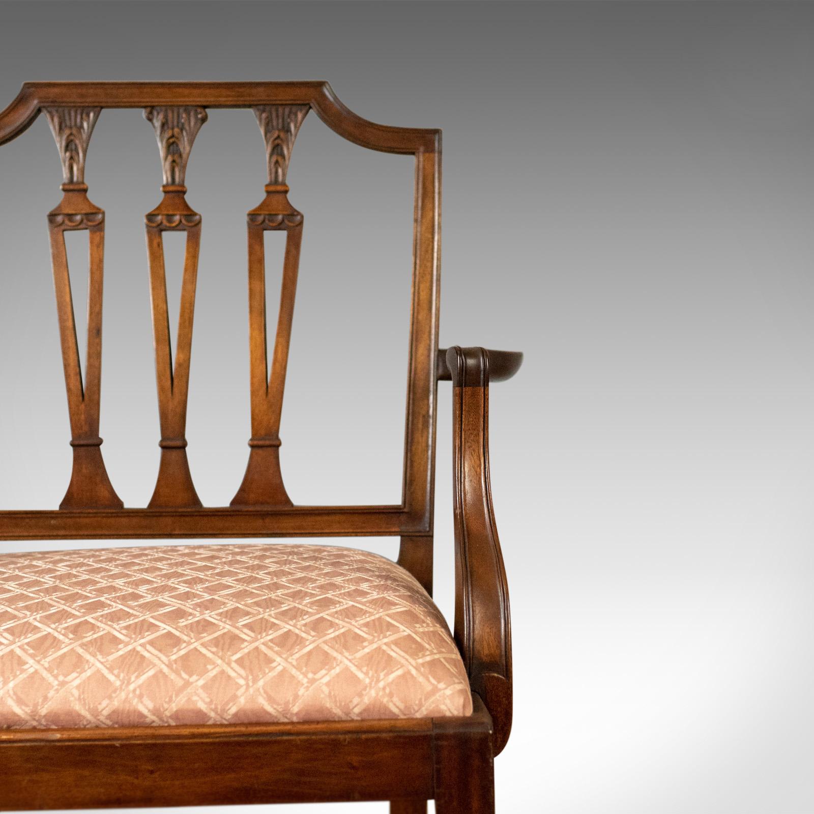 Set of Six Antique Dining Chairs, Mahogany, Victorian, Sheraton Revival 6