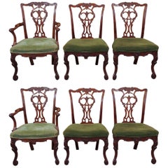 Set of Six Antique English Dining Chairs
