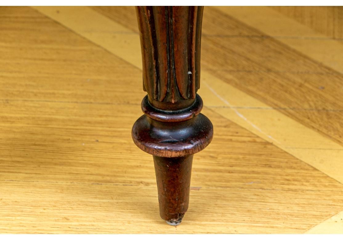 Set Of Six  Antique Georgian Style Leather Chairs For Sale 15