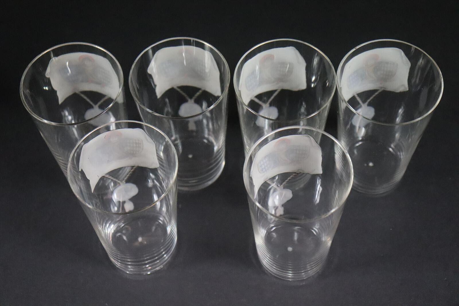 Set of Six Antique Germany Munich Child Glasses in Box, 1910s For Sale 7