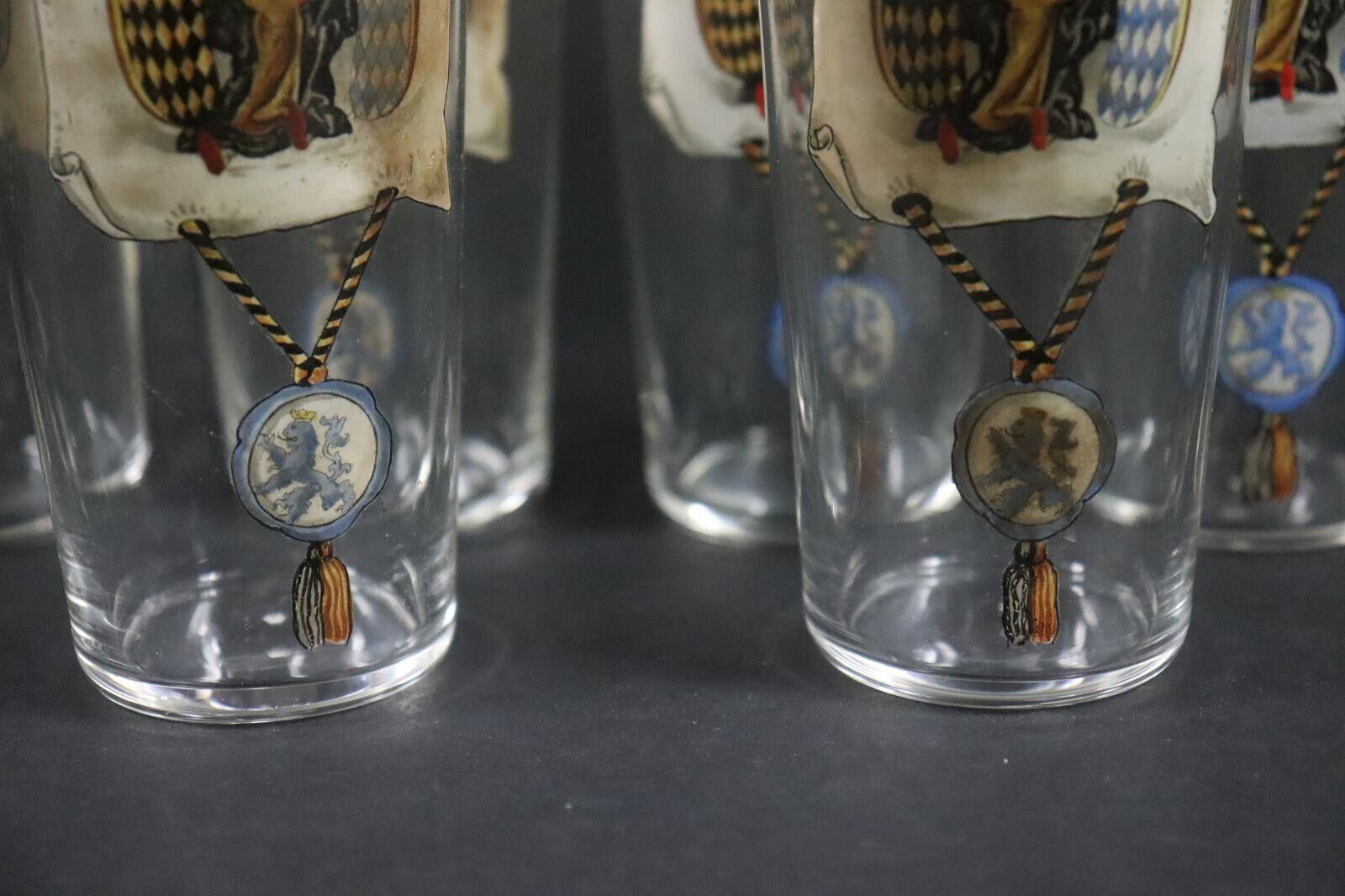Set of Six Antique Germany Munich Child Glasses in Box, 1910s For Sale 1