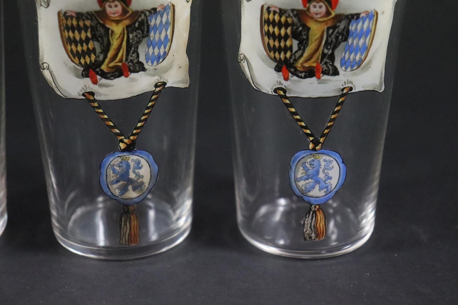 Set of Six Antique Germany Munich Child Glasses in Box, 1910s For Sale 3