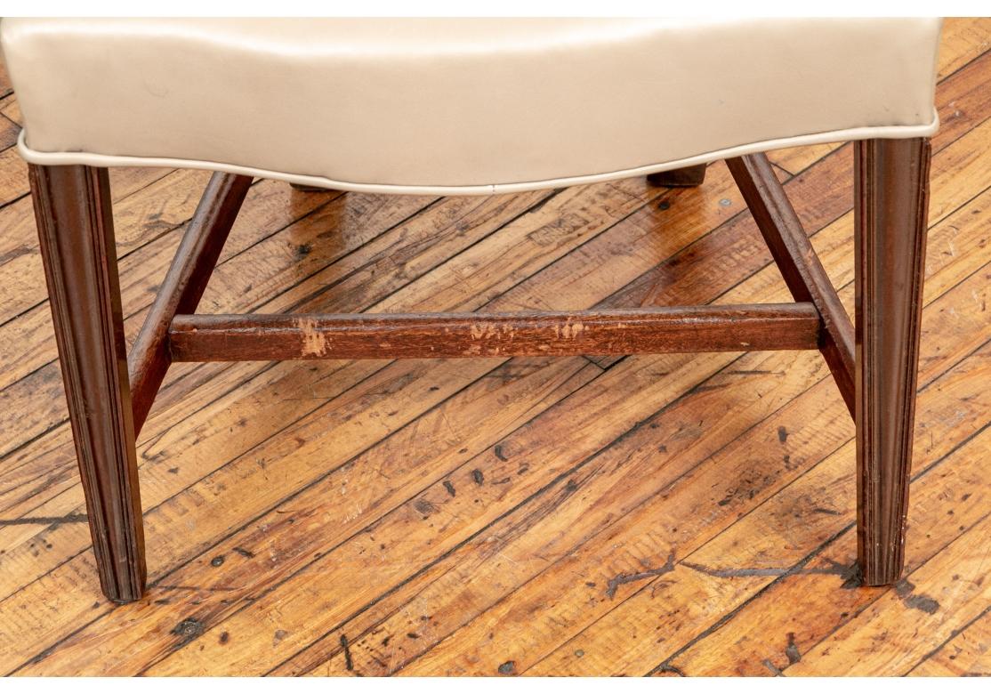 Juego de seis sillas de comedor antiguas estilo Hepplewhite para restaurar en venta 5