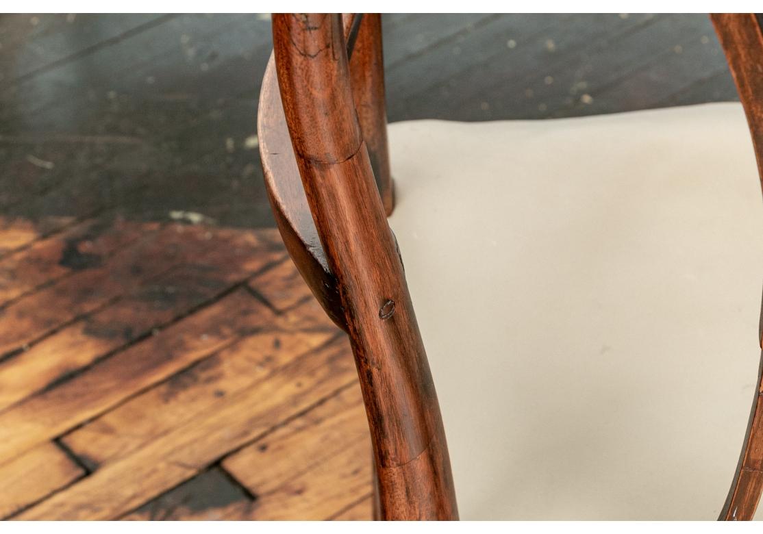 Juego de seis sillas de comedor antiguas estilo Hepplewhite para restaurar en venta 7