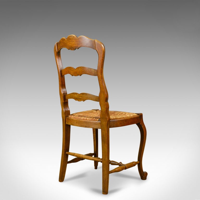 Set of Six Antique Kitchen Chairs, French Country Dining, circa 1910 at ...