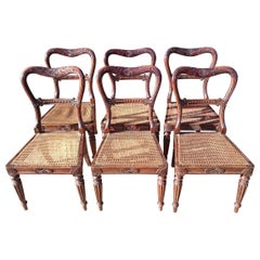 Set of Six Antique Regency Chairs Made by Gillow of Lancaster and London