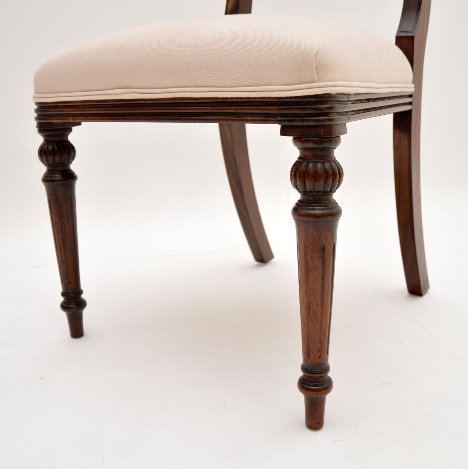 Set of Six Antique Regency Period Dining Chairs 4