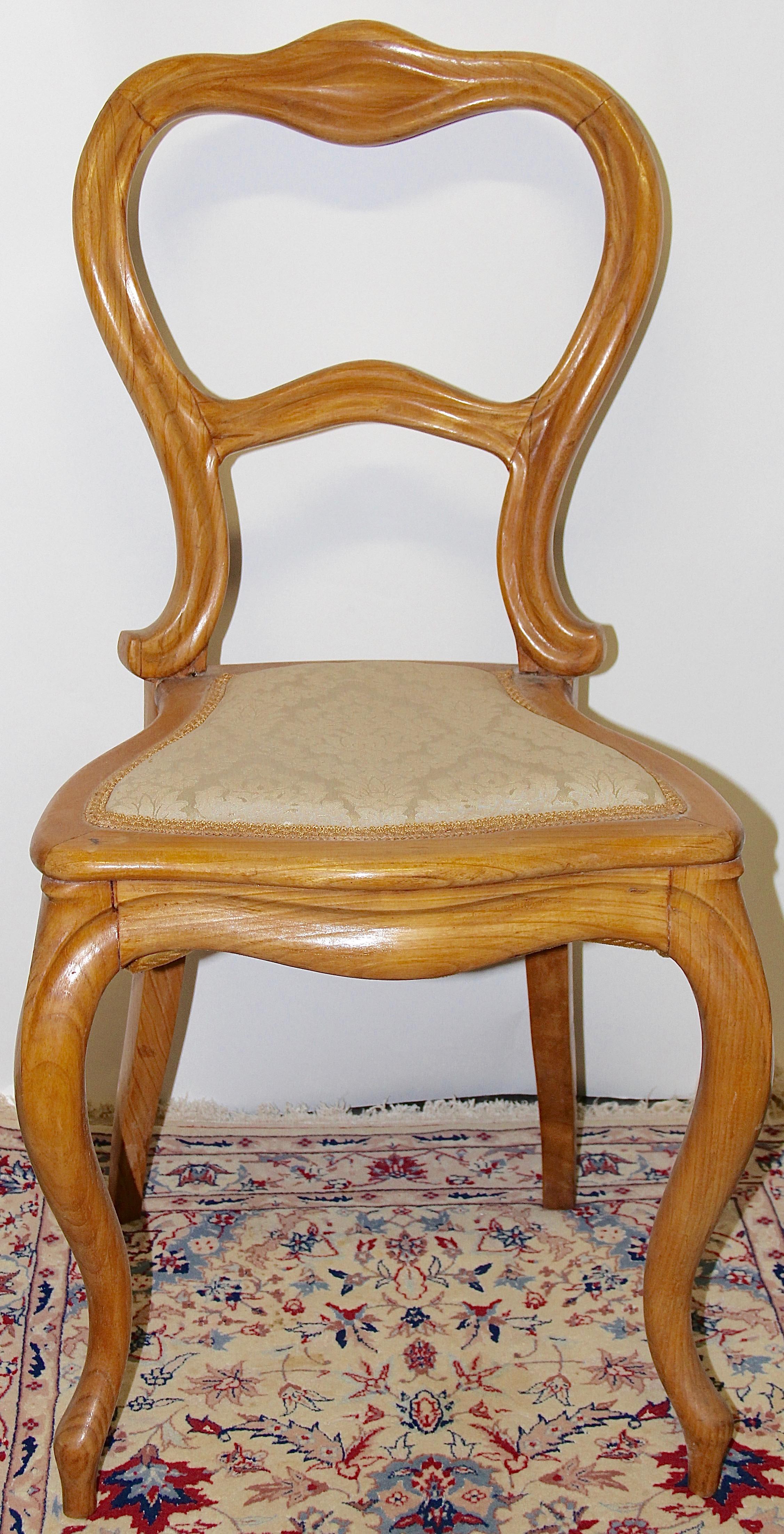 Set of Six Antique Side Chairs, Germany, Early 19th Century In Fair Condition For Sale In Berlin, DE