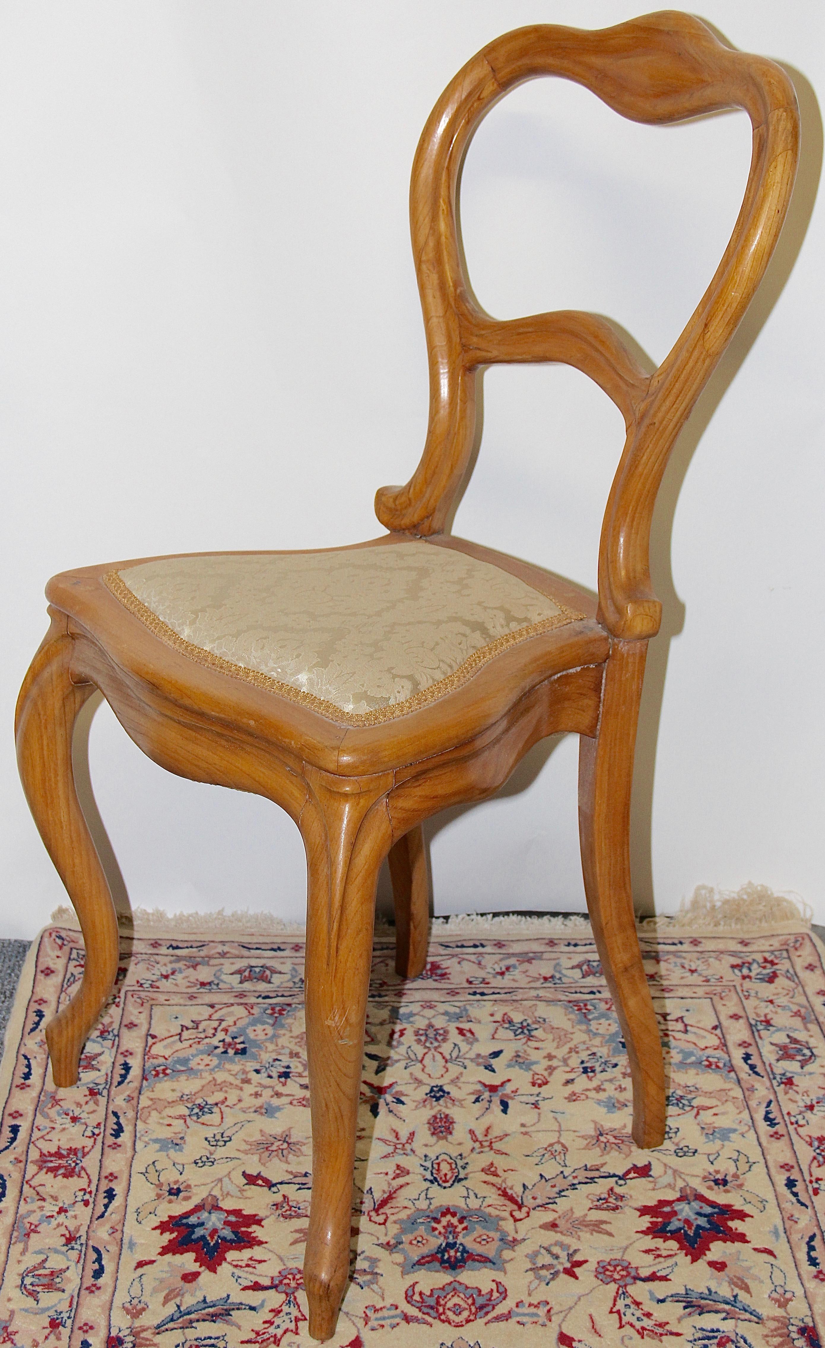 XIXe siècle Ensemble de six chaises d'appoint anciennes, Allemagne, début du 19ème siècle en vente